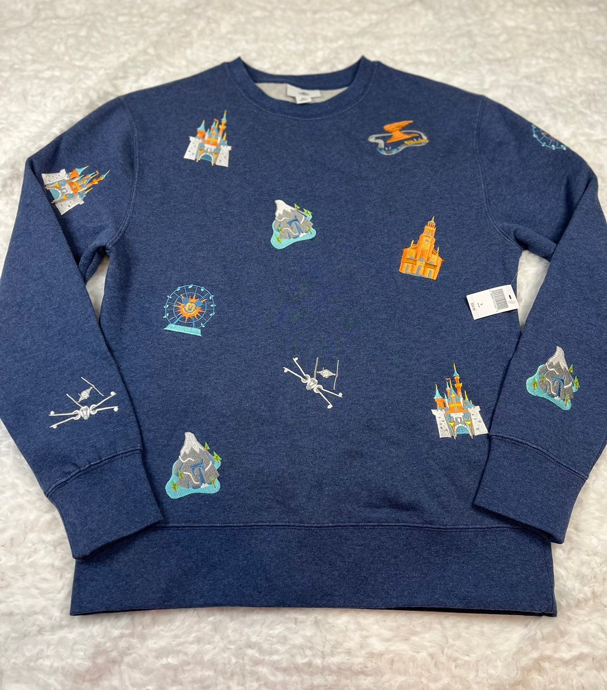 walt disney world embroidered icons sweatshirt