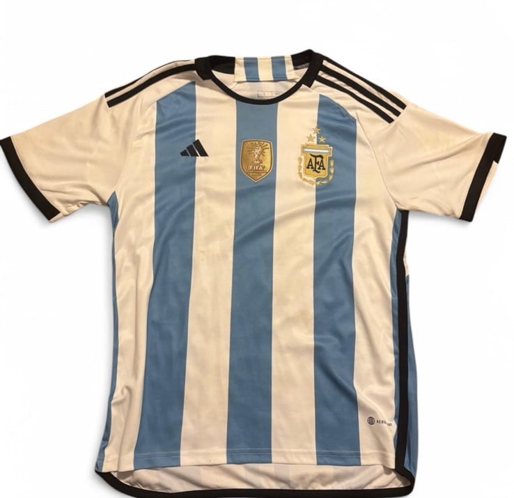 Argentina home soccer shirt Messi