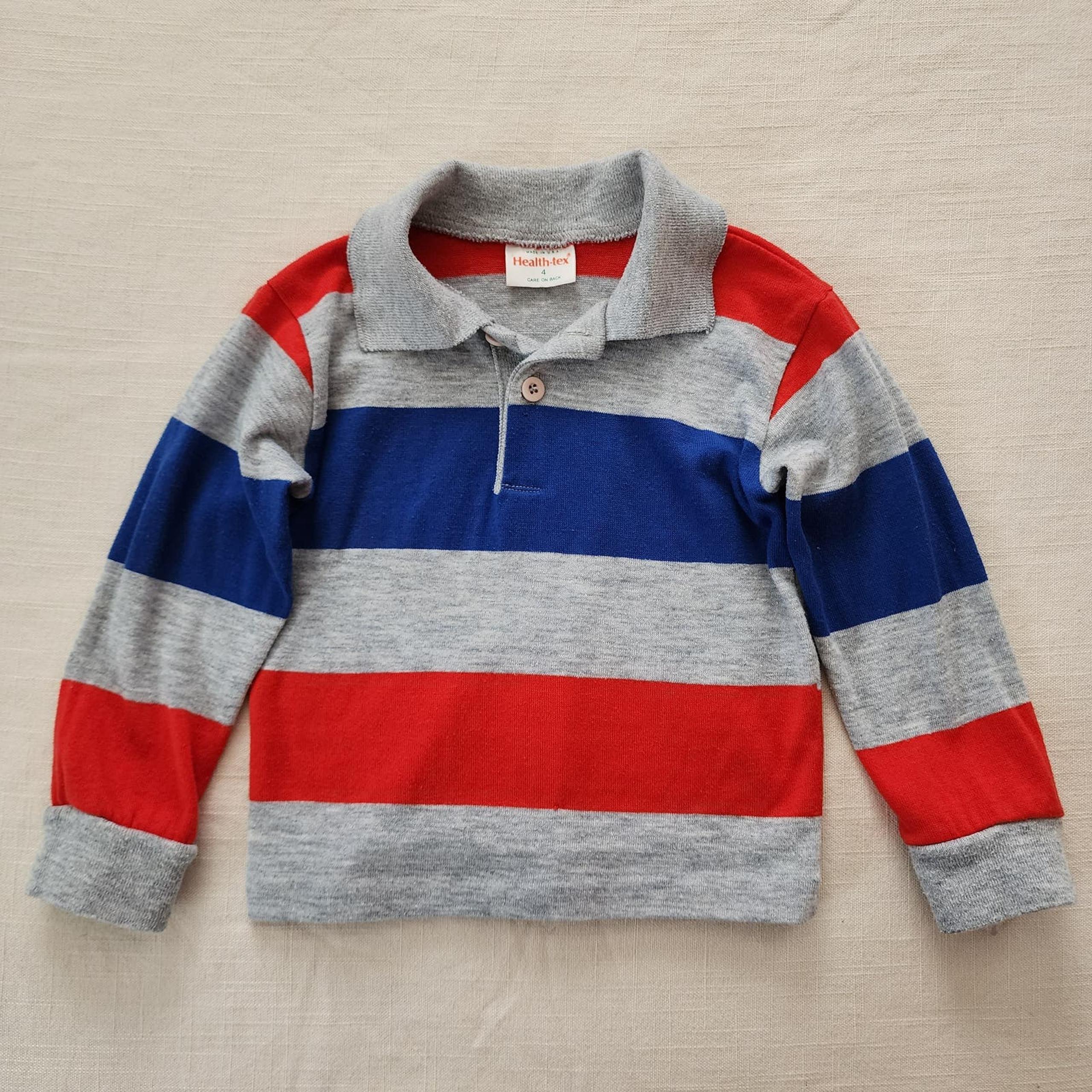 Vintage Healthtex Thick Striped Shirt 3t