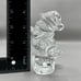 Baccarat France Crystal Ice Skating Santa Claus Paperweight Christmas Signed