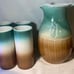 Dryden Pottery Pitcher Set With 4 Glasses
