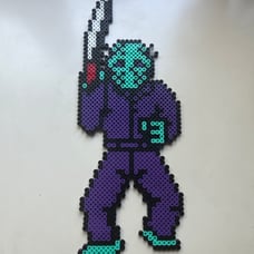 Jason Voorhees Friday The 13th Perler Bead Retro Sprite Pixel Art