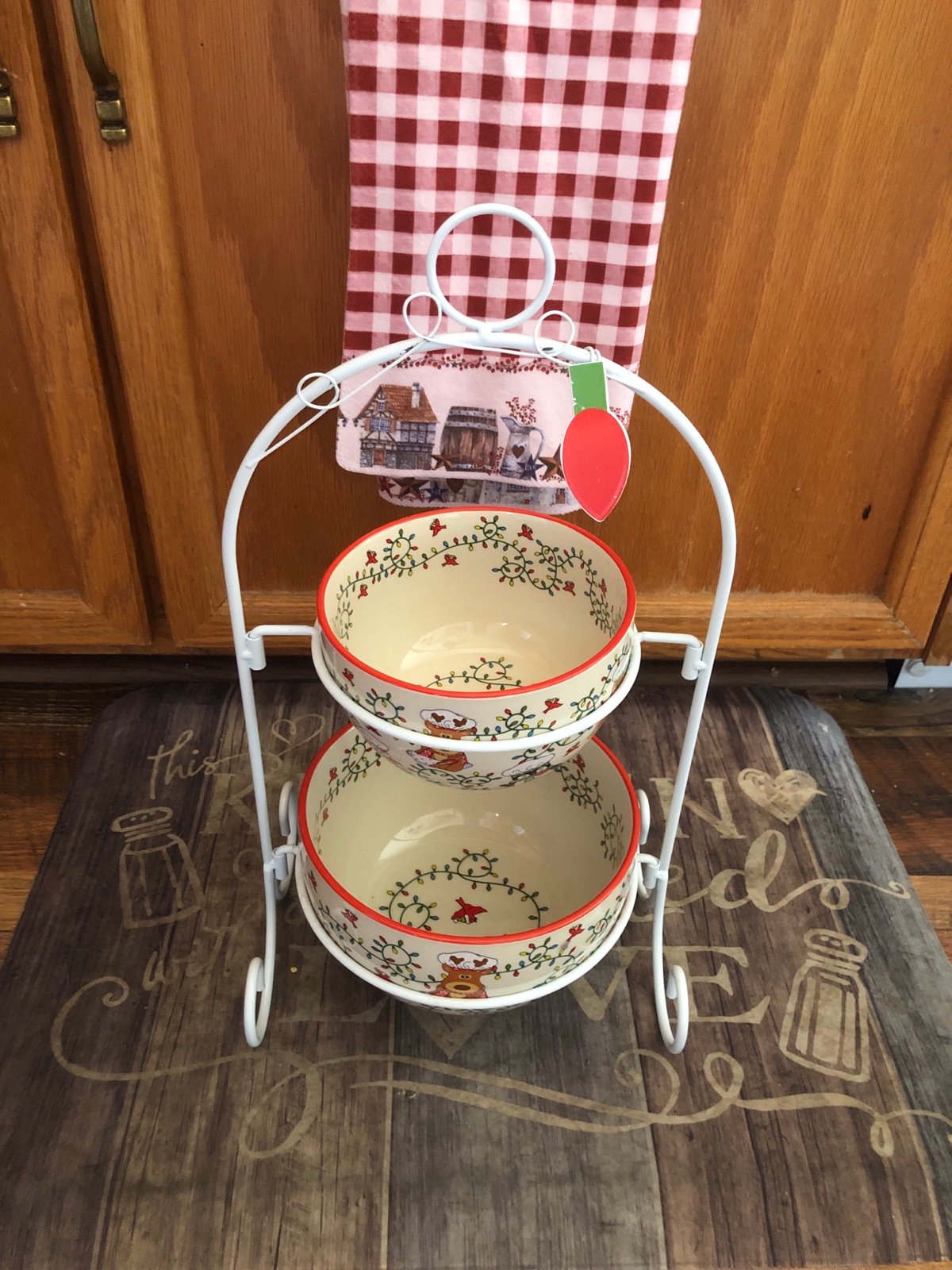 Serving Bowl Set with Rack