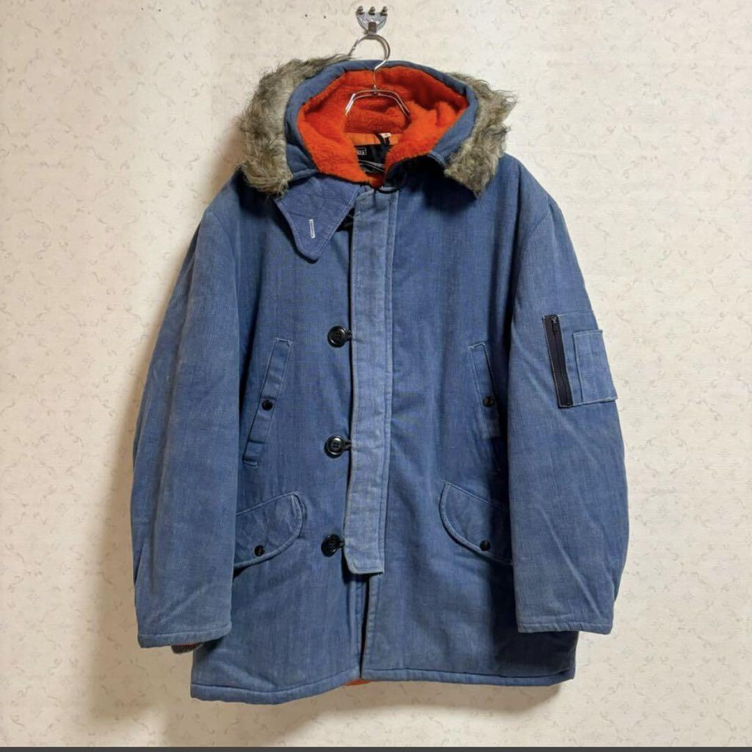 80s Vintage Montgomery Ward Flight Jacket N-3B with Padding