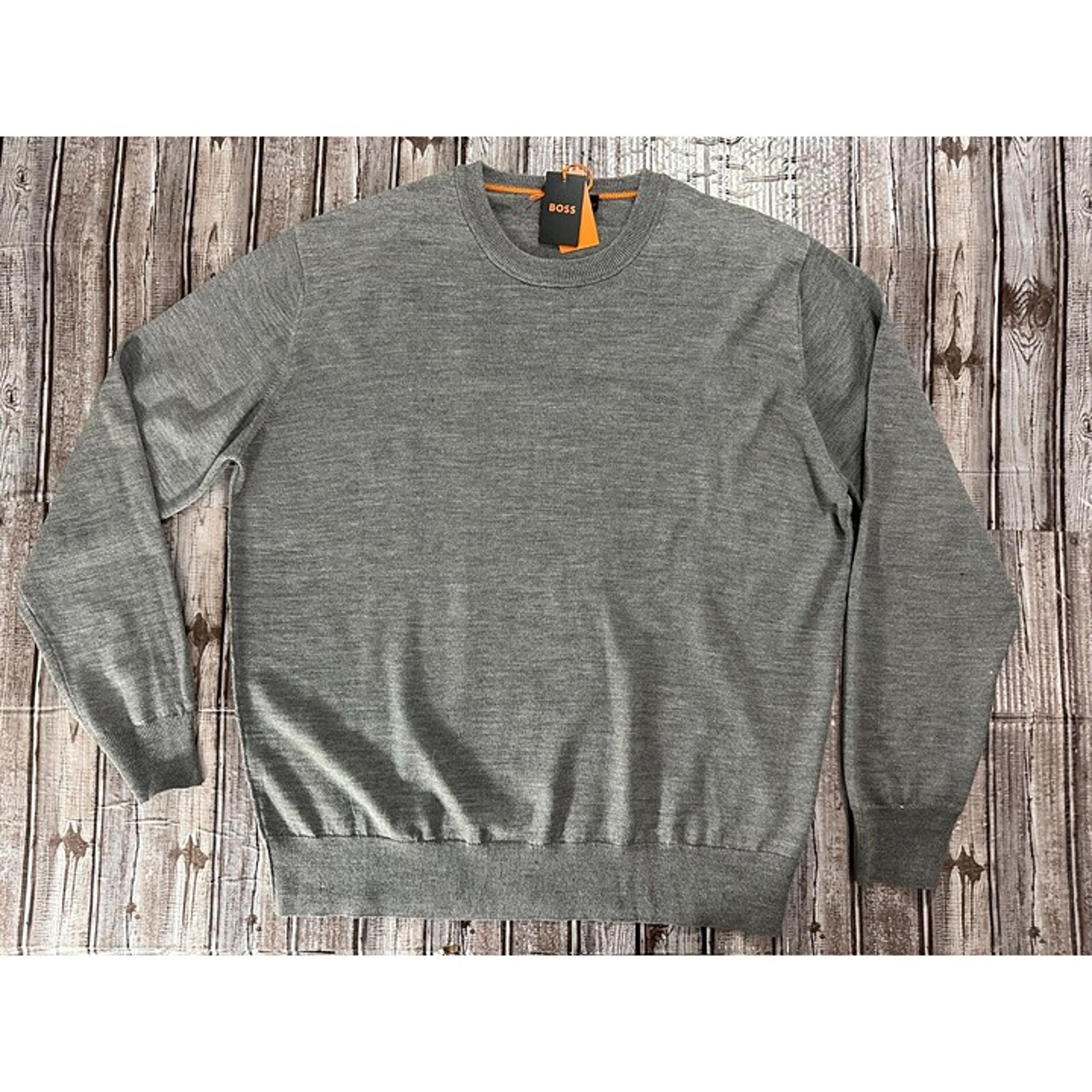 Boss by Hugo Boss Wool Blend knit Sweater size 3XL color Heather Grey NWT $ 228