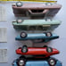 5 vintage 1960's model cars