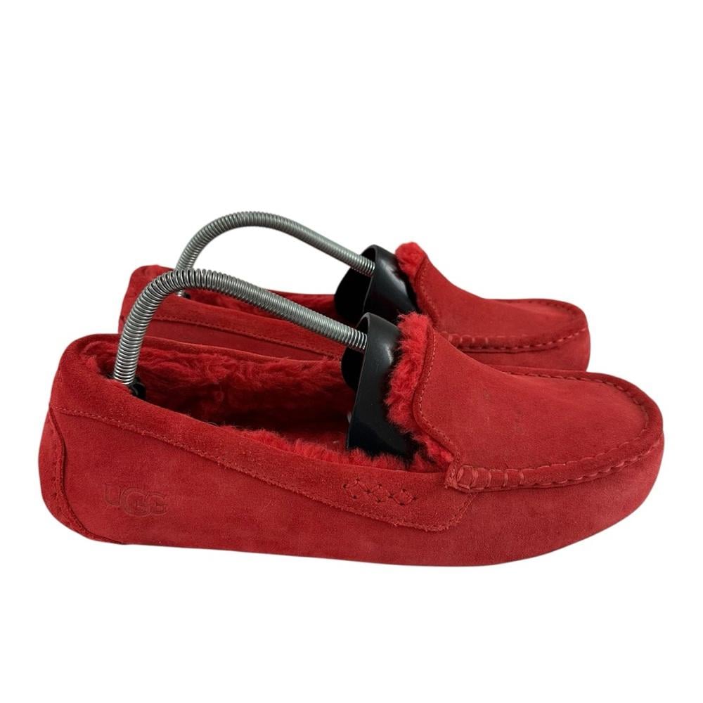 UGG Womens Ansley Red Moccasins Size 12