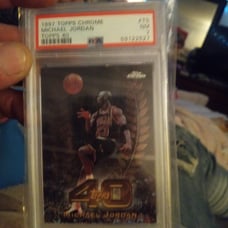 1997 Topps chrome Micheal Jordan PSA 7