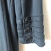 Millard Fillmore Black Cotton Duster Trench Coat Double Breasted Size LG MF-13