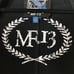 Millard Fillmore Black Cotton Duster Trench Coat Double Breasted Size LG MF-13