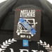 Millard Fillmore Black Cotton Duster Trench Coat Double Breasted Size LG MF-13