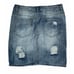 Vanilla Star Medium Wash Denim Distressed Pencil Straight Jean Skirt Size 7/8