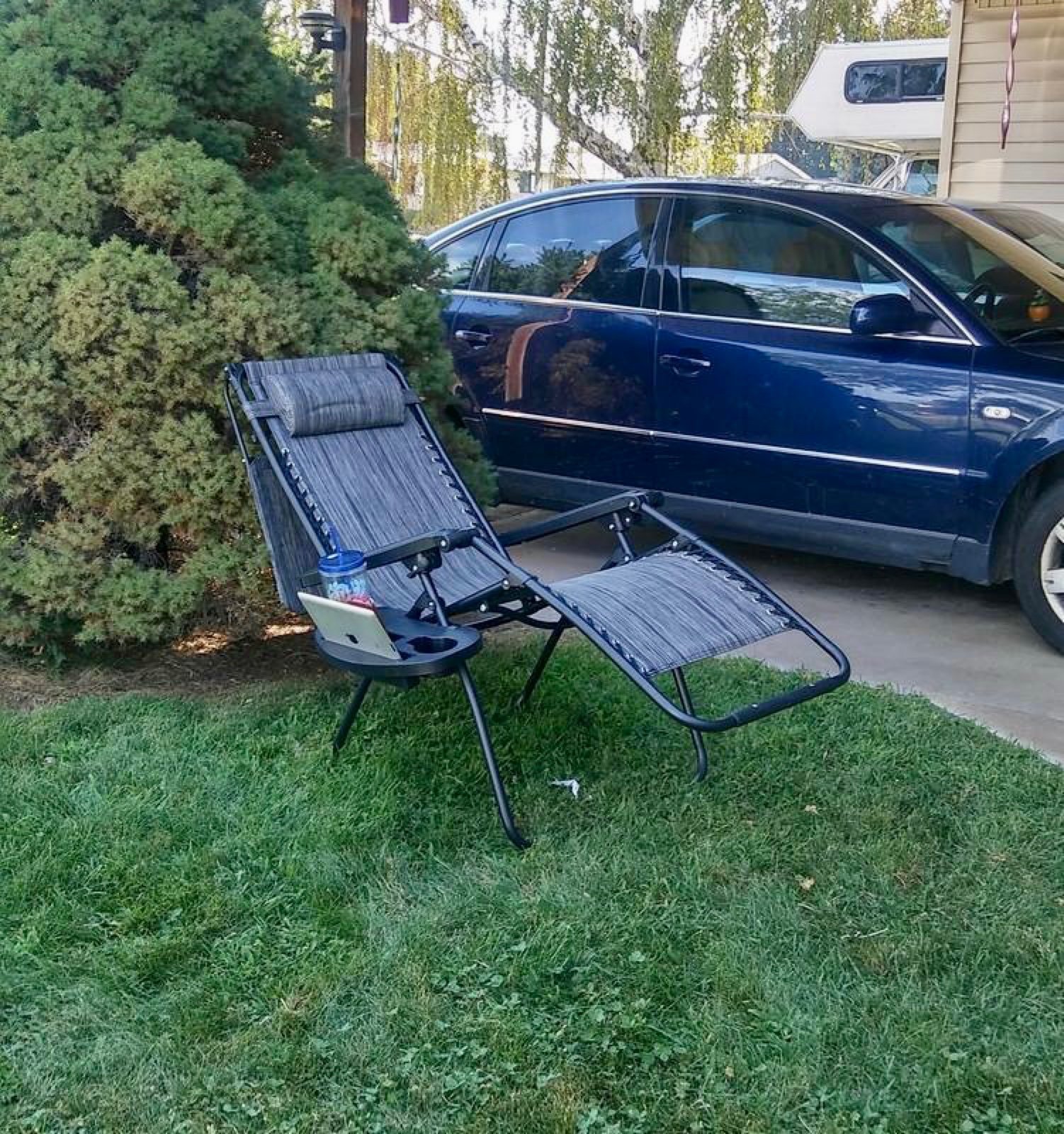 Recliner Patio Lounge Chair w/ Canopy *New*