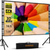 Towond 120 inch Projector Screen & Stand Indoor Outdoor Projection Screen 4K NEW