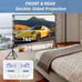 Towond 120 inch Projector Screen & Stand Indoor Outdoor Projection Screen 4K NEW