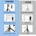 Towond 120 inch Projector Screen & Stand Indoor Outdoor Projection Screen 4K NEW