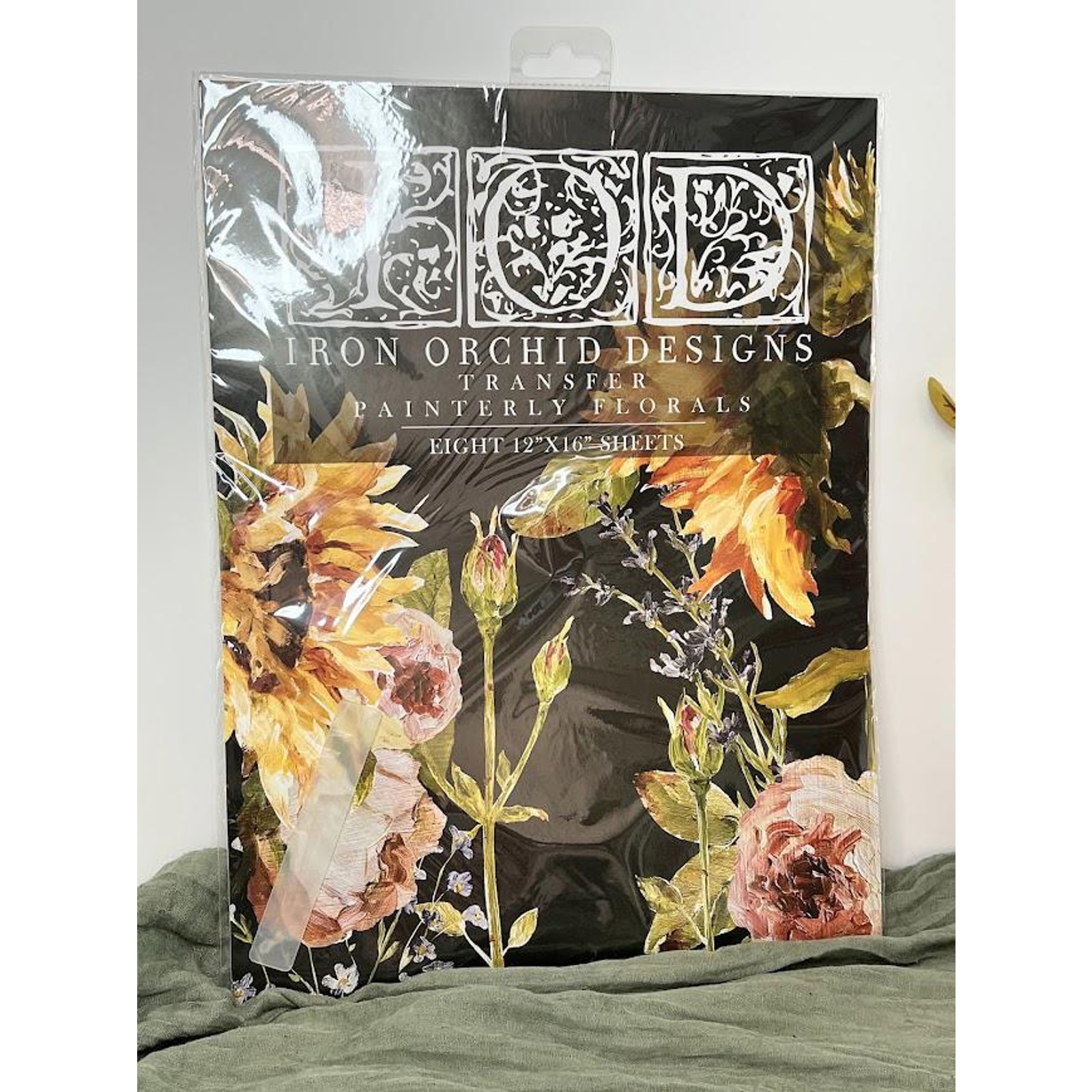 PAINTERLY FLORALS - IOD Transfer Pad - Eight 12 x16 Sheets - Brand New