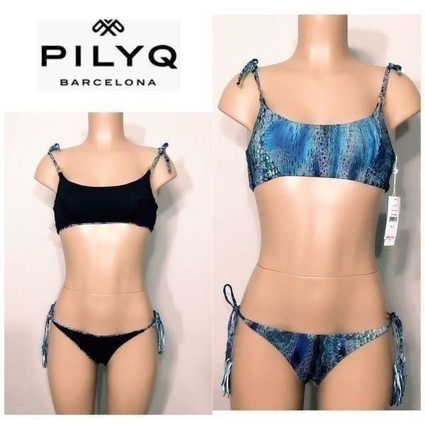 New. PILYQ Python bikini. M-top/S-bottom. NWT