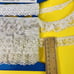 Vtg LOT White Floral Heart Scalloped Lace Trim Edge Hem for Wedding Dress Gown