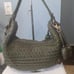 isabella fiore large green woven pine cone handbag