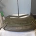 isabella fiore large green woven pine cone handbag