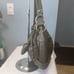 isabella fiore large green woven pine cone handbag