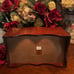 Vintage Bombay Co Wooden Organizer Caddy; Mahogany W/Handle & Divided Sections