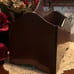Vintage Bombay Co Wooden Organizer Caddy; Mahogany W/Handle & Divided Sections