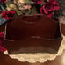 Vintage Bombay Co Wooden Organizer Caddy; Mahogany W/Handle & Divided Sections