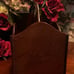 Vintage Bombay Co Wooden Organizer Caddy; Mahogany W/Handle & Divided Sections
