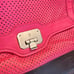 Cole haan pink perforated leather satchel
