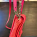 Cole haan pink perforated leather satchel