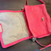 Cole haan pink perforated leather satchel