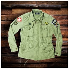 POLO RALPH LAUREN CUSTOMIZED MILITARY STYLE JACKET- WOMEN'S SIZE X-SMALL