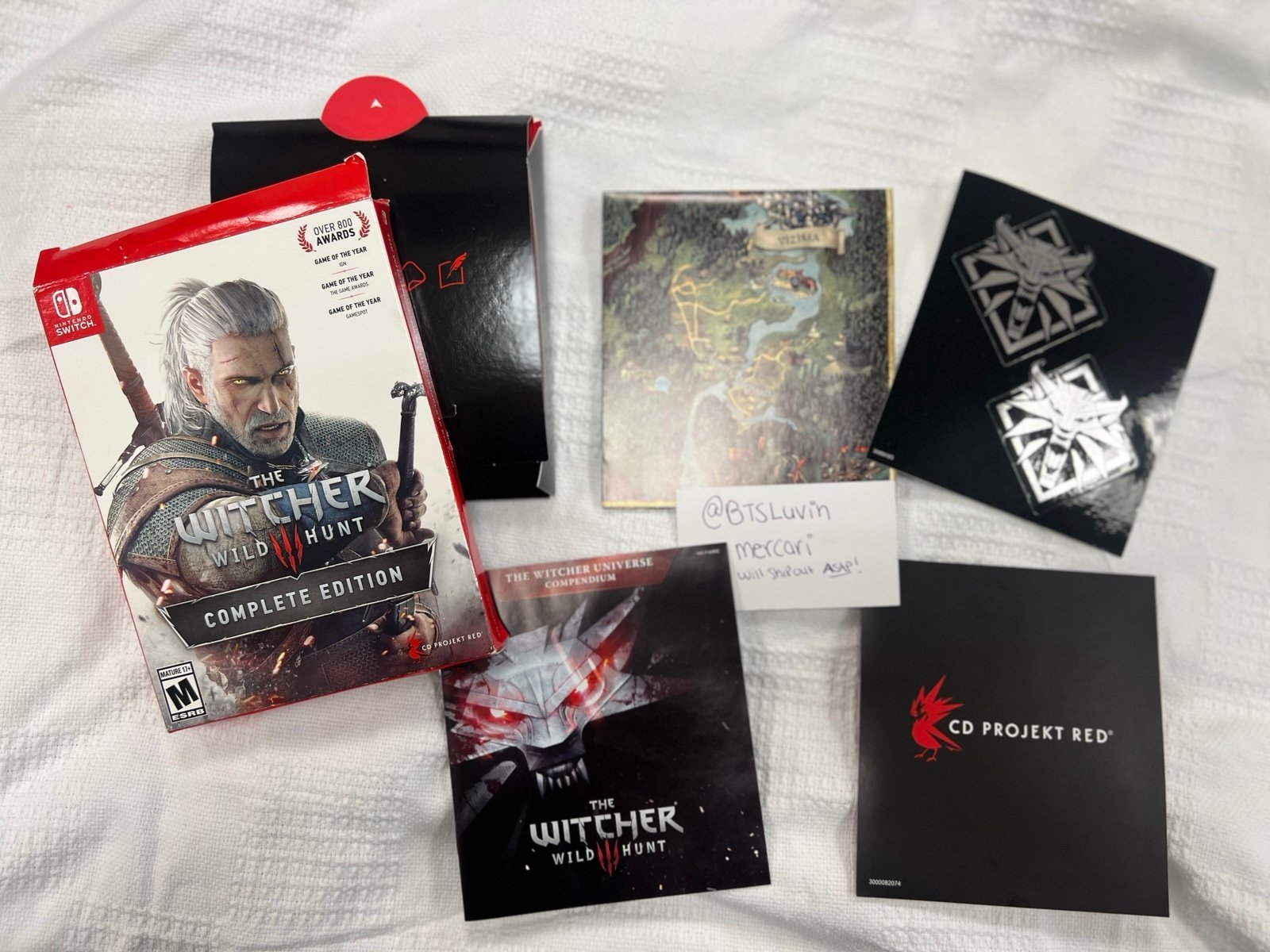 Nintendo switch Witcher Complete Edition set! Includes game