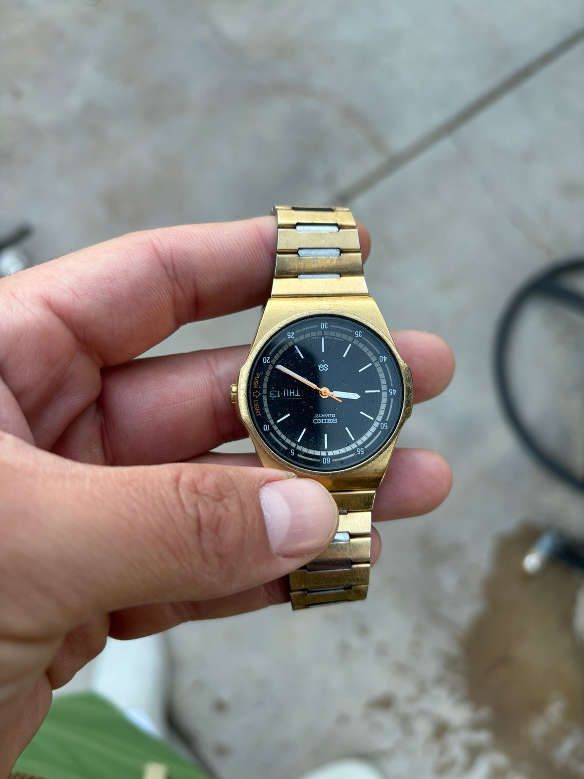 Vintage Seiko Quartz 7559 Men’s gold watch
