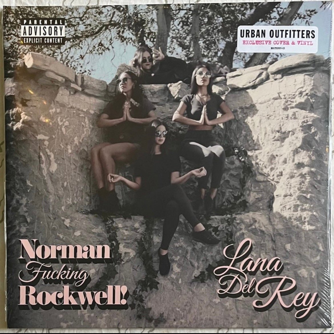 SEALED PINK Lana Del Rey Norman Rockwell 2LP Vinyl Record - outlet NFR! UO Alt Cover