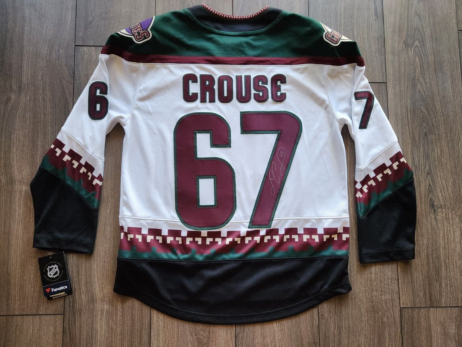 Arizona Coyotes Utah Hockey Club Lawson Crouse Signed Kachina Jersey Size Medium