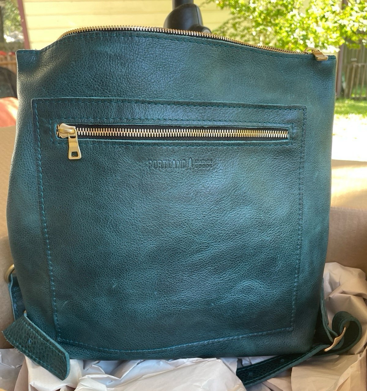 portland leather goods Lagoon Backpack