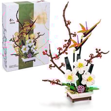Bonsai Plants Artificial Botanical Collection Flowers Building Kit