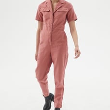 Lizzy Short Sleeve Coverall Jumpsuit