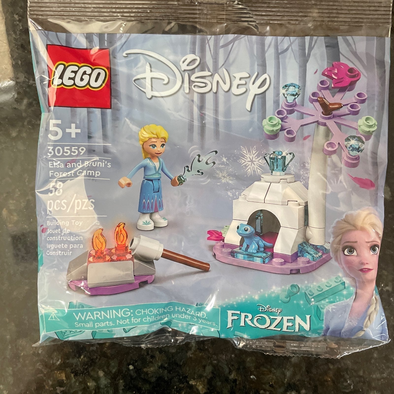 Lego unreleased 2022 Disney Frozen set. 30559 Elsa and Bruni's Forest camp Lego unreleased 2022 Disney Frozen set. 30559 Elsa and Bruni's Forest camp