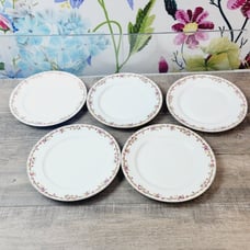 Tressemanes Vogt T&V Limoges 6639 7 1/2 Salad Dessert Plates Lot Of 5 Vintage