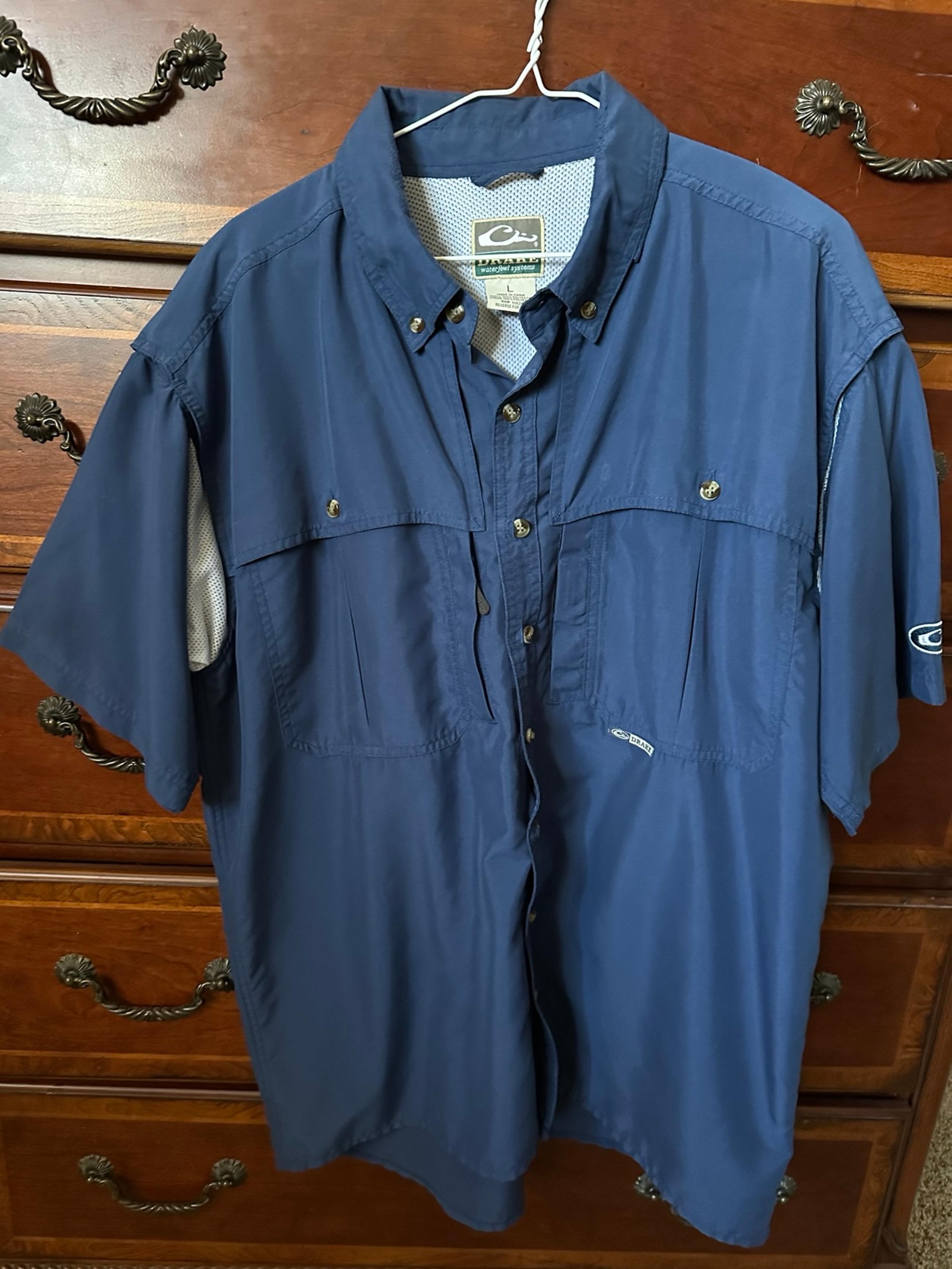 Men’s Drake short sleeve button down large