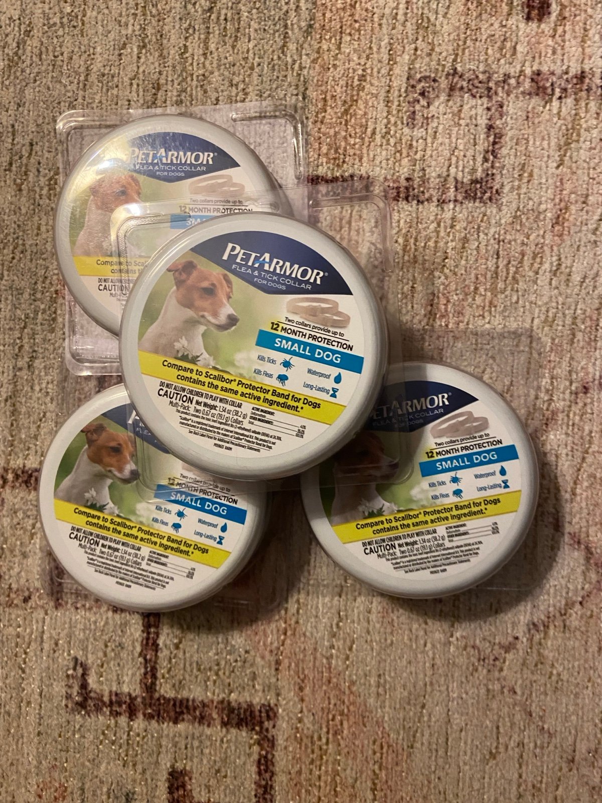Petarmor Flea & Tick Collar for Small Dogs : 2 collars 12 months Protection (4pk
