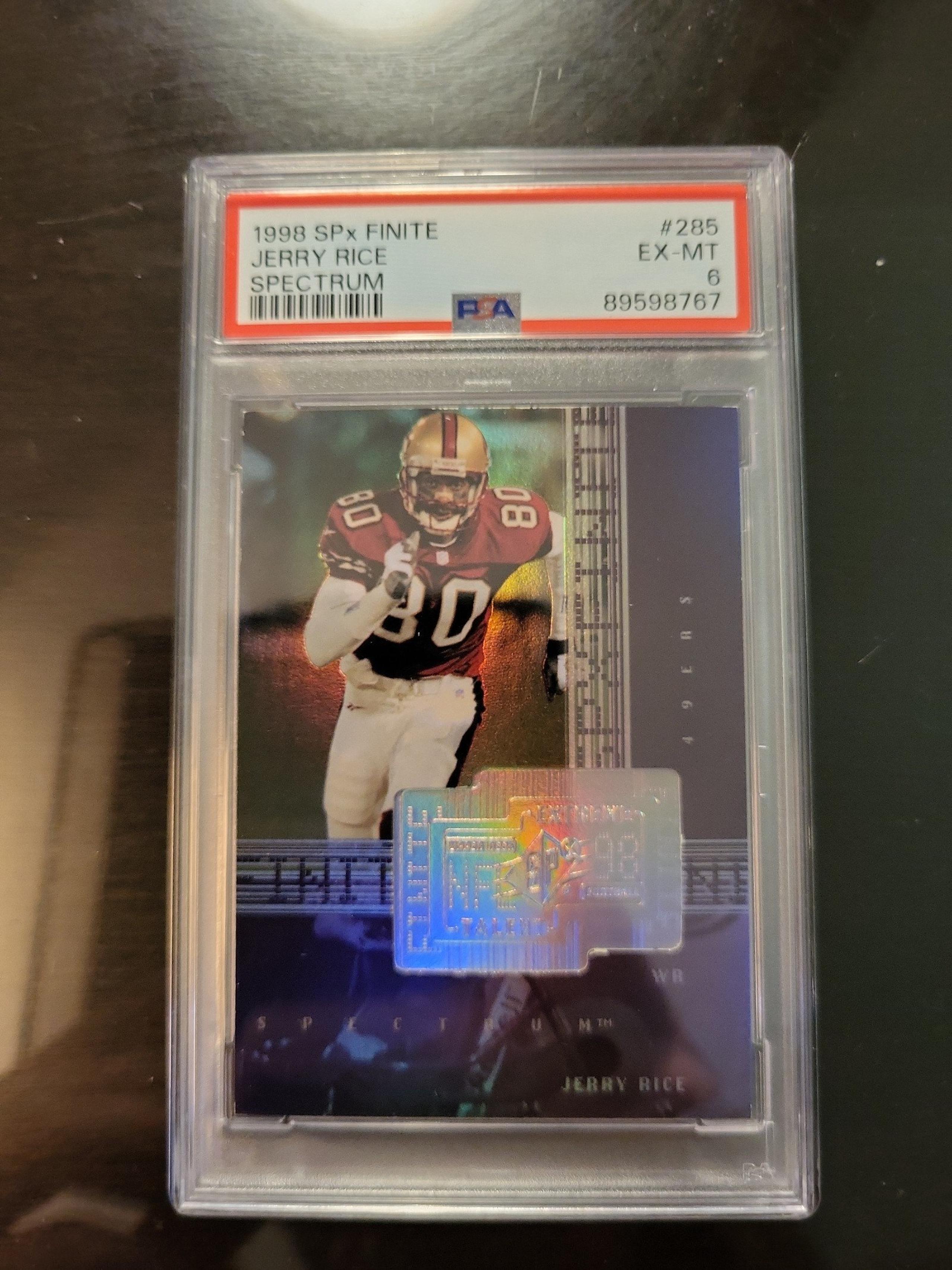 1998 Spx Finite Spectrum /150 Jerry Rice PSA 6 !! RARE