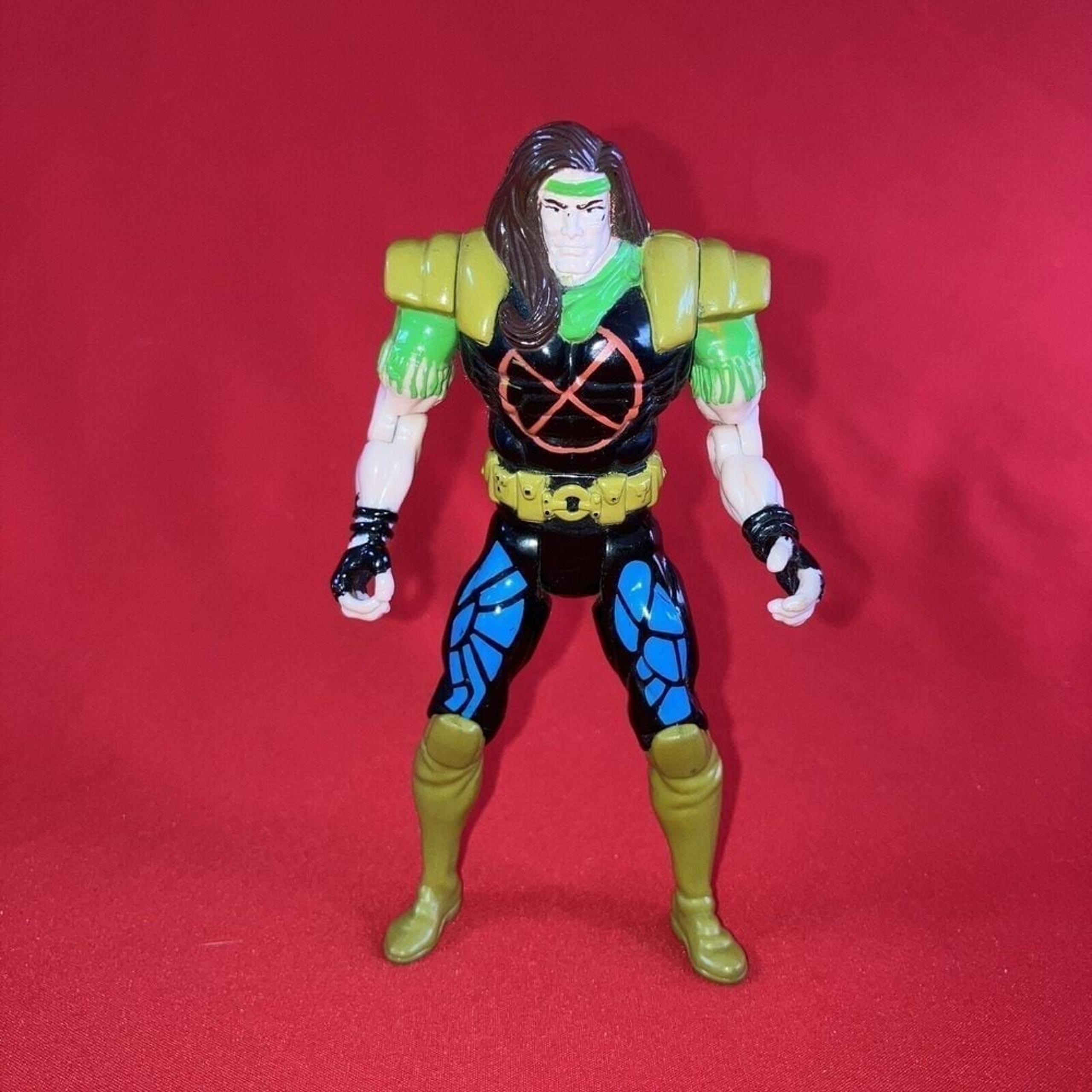 Toy Biz 1994 Marvel X-Men Rictor Action Figure 5'' X-Forces Posable (No Wind-Up)