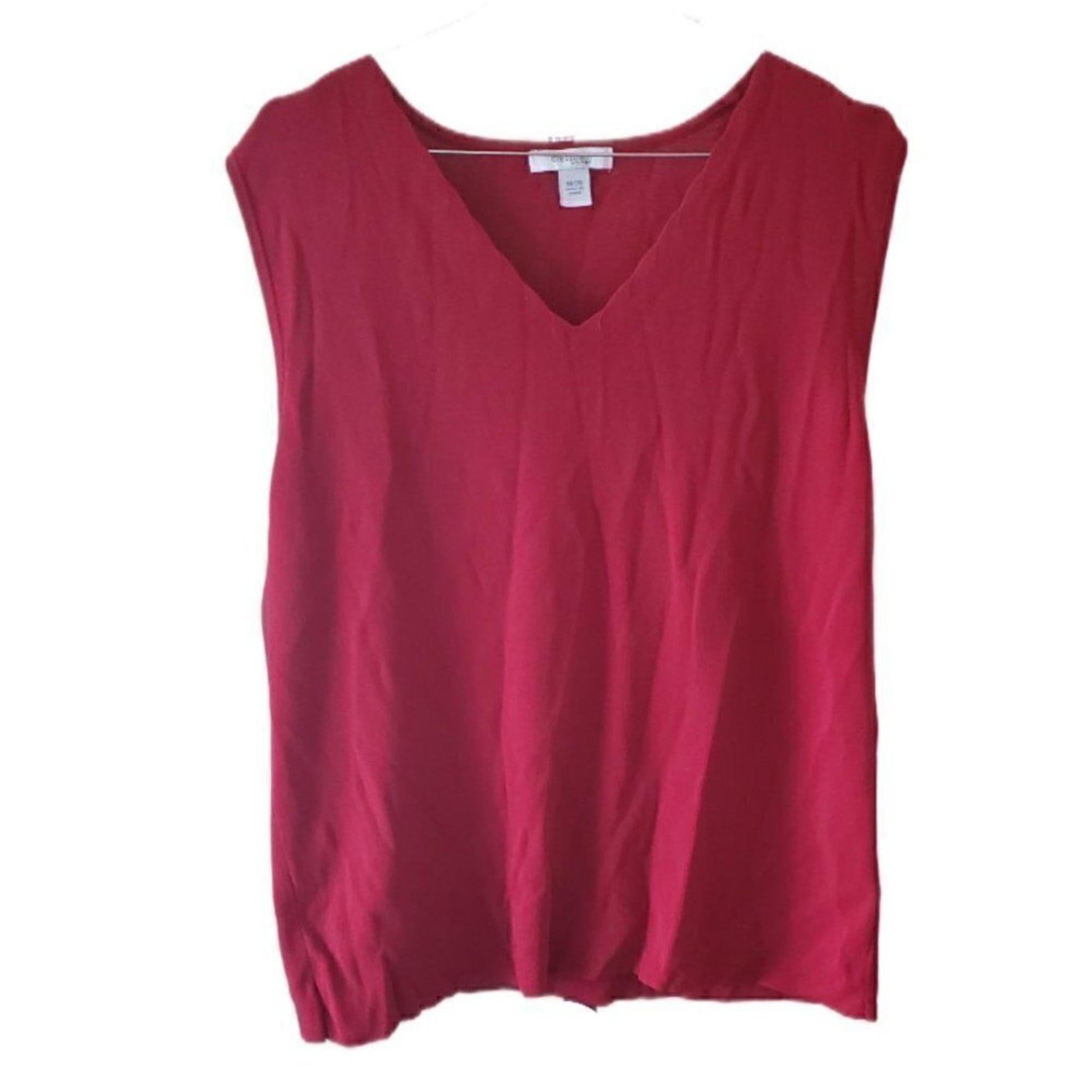 Dress Barn Woman Red Sleeveless Top