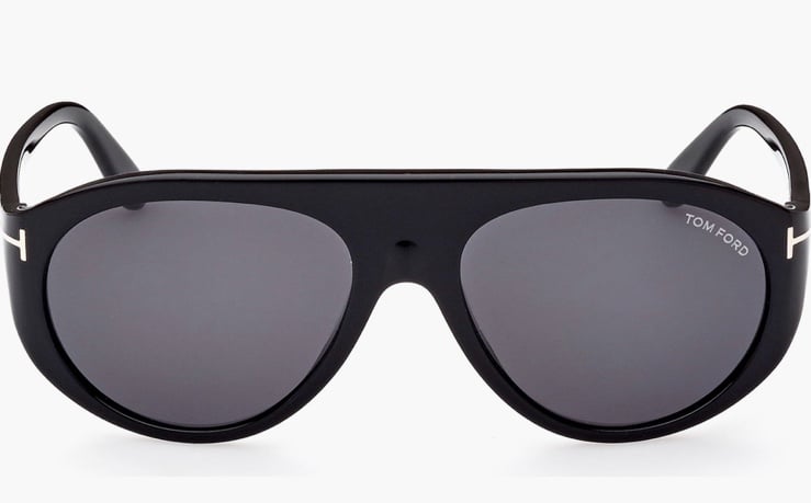 TOM FORD REX-02 57MM AVIATOR SUNGLASSES