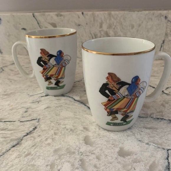 Updated 5 mins ago Vintage Ceramic Favolina Polish Dancer Mugs Set